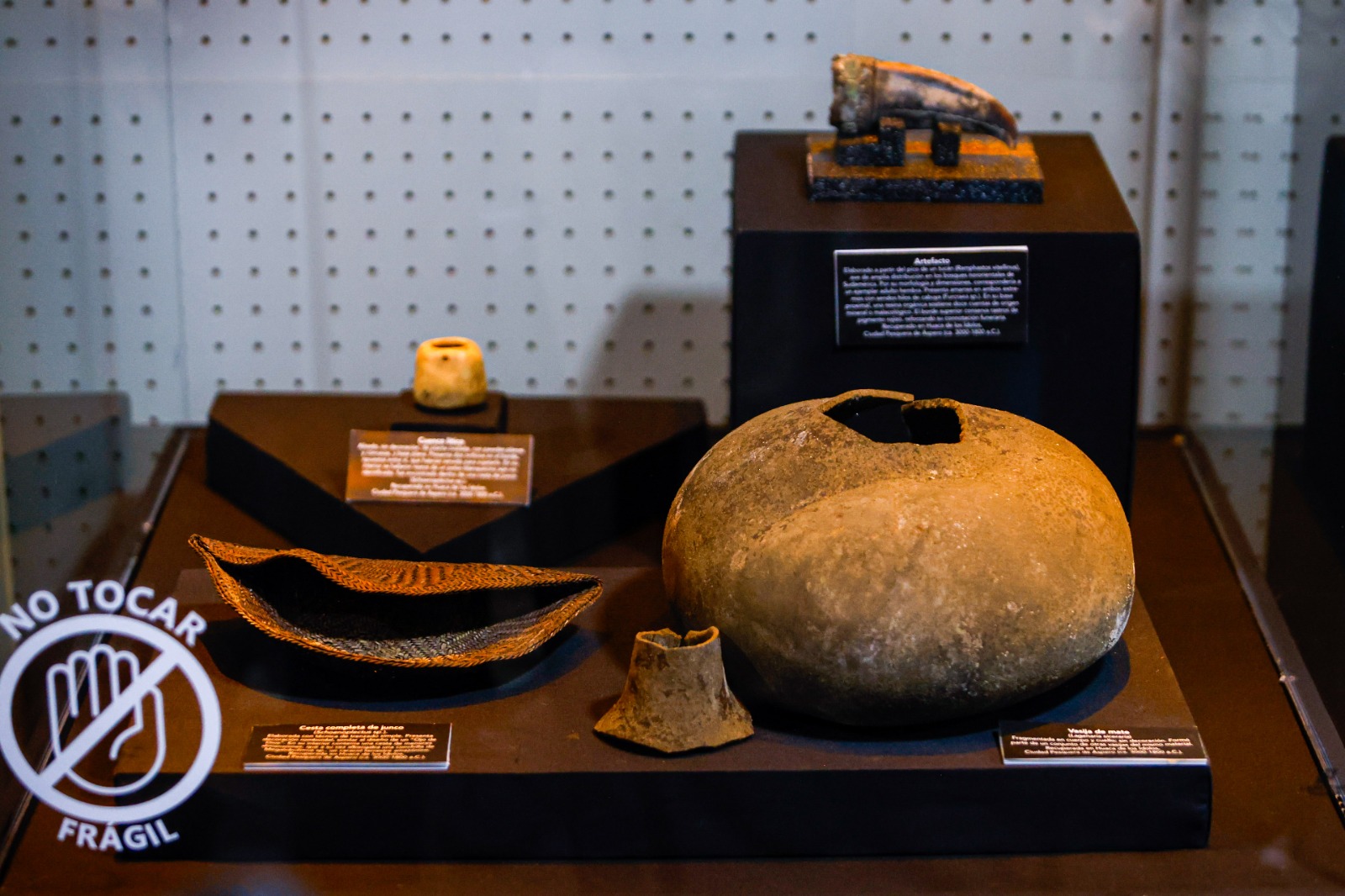 A collection of grave goods found at Aspero, Peru A collection of grave goods found at Aspero, Peru