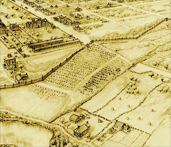 Drawing of the African Burial Ground in Manhattan, late 1700s Drawing of the African Burial Ground in Manhattan, late 1700s