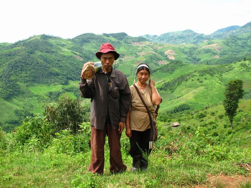 Akha couple in northern Thailand