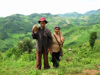 Akha couple in northern Thailand