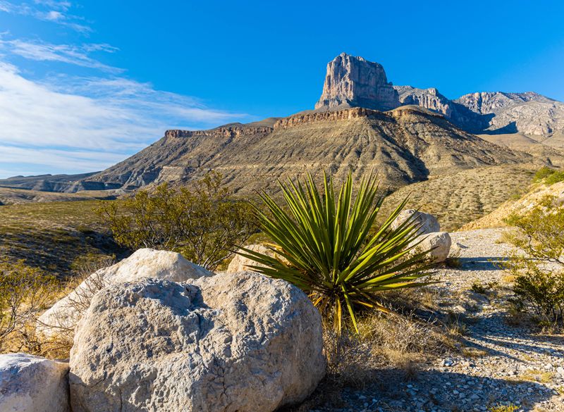 El Capitan in the Guadalupe Mountains National Park, Texas.