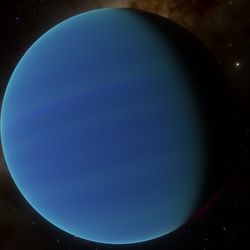 an artist impression a rich blue planet
