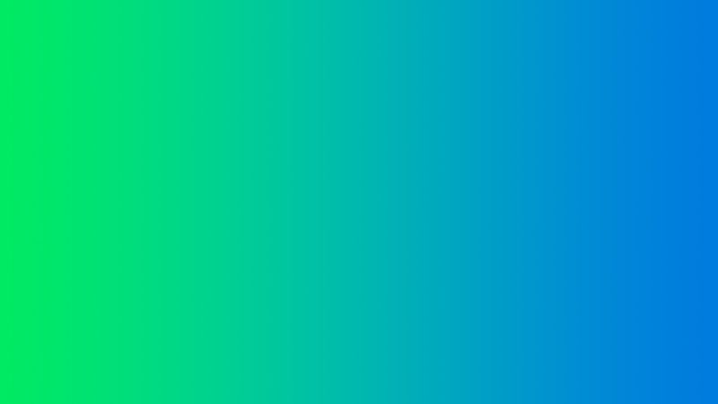 A gradient image starting from green on the left and evolving into a blue on the right