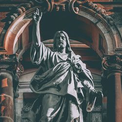 statue of Jesus in a cathedral