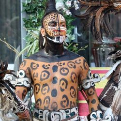 Maya warrior with tattoos