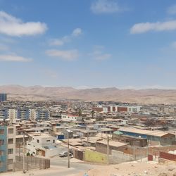 Panoramic view of Alto Hospicio in Chile's Atacama Desert