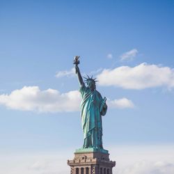 The Statue of Liberty in New York is a symbol of America, freedom, and immigration.