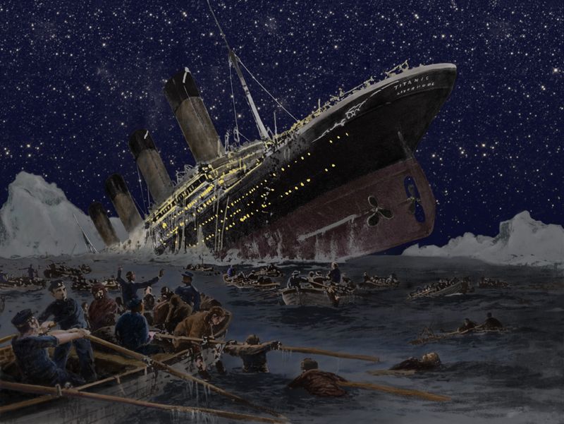 RMS Titanic sank in the early hours of 15 April 1912 on its maiden voyage, killing around 1,5000 people onboard.