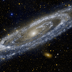 Andromeda galaxy.