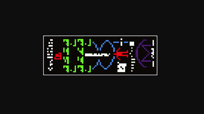 The arecibo message is a series of colorful dots (the 1s) and blank space (the zero) that form information or figures to be reconstructed by the receivers