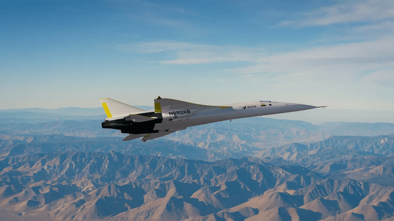 XB-1 test vehicle in flight.