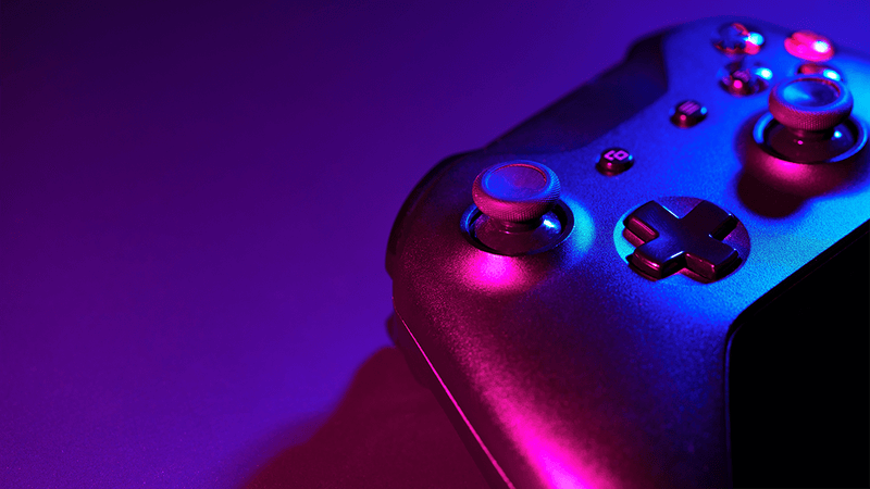 A computer game controller.