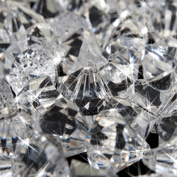 A big pile of diamonds.