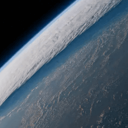 The International Space Station orbits above a cloudy Pacific Ocean – the domain of the El Niño/Southern Oscillation (ENSO) –in April 2022.