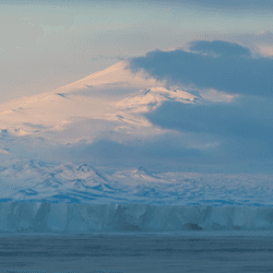 Mount Erebus on Antarctica’s Ross Island looking majestic and mysterious.