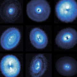 exoALMA images of protoplanetary discs.