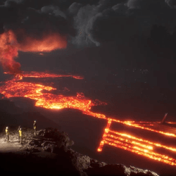 A screenshot of the video showcasing Lavaforming, a groundbreaking project to use Iceland's lava as a sustainable building material.