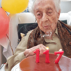Maria Branyas Morera on her 117th birthday on March 4, 2024.