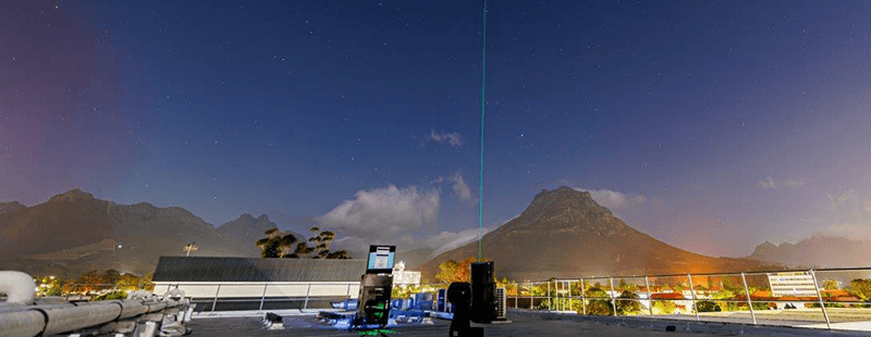 A portable ground station on the roof of Stellenbosch University, South Africa, received quantum encrypted messages from a satellite in low-Earth orbit. 