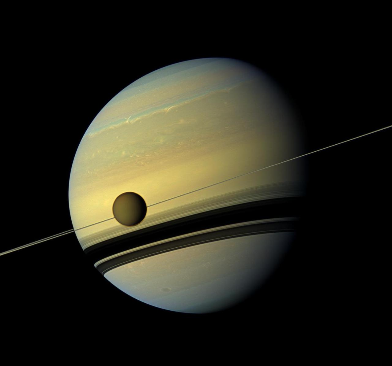 Even when you're edge on to the rings, the view from a moon of Saturn can be hard to beat, but the other planets don't look great. Even when you're edge on to the rings, the view from a moon of Saturn can be hard to beat, but the other planets don't look great.
