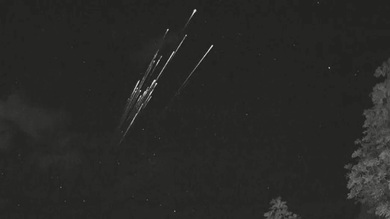 broken satelites burn like meteors in the sky at night. 