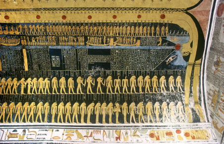 Goddess Nut on coffin of Ramesses VI
