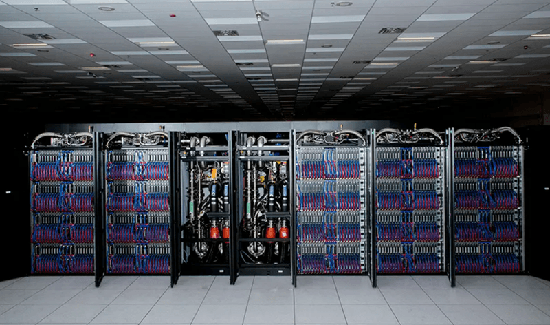 The Venado supercomputer during installation at Los Alamos National Laboratory.